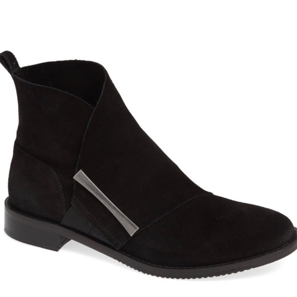 Johnston & Murphy Lola black Suede Ankle Boot